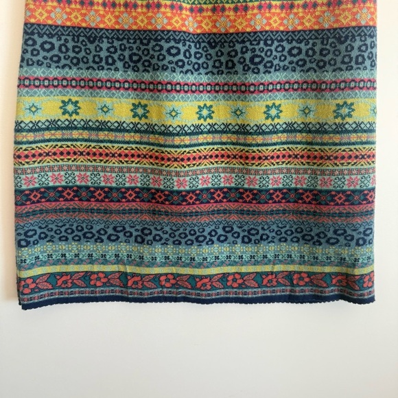 DUNQUE By Schweikardt Moden Multicolor Knit Cotton Skirt Womens XS Germany - Picture 4 of 7